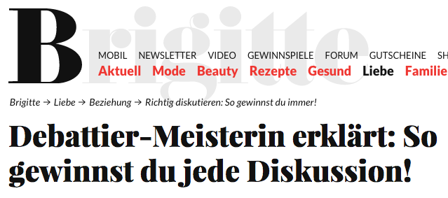 My interview with Brigitte.de